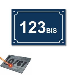 Mygoodprice Gravurplatte für Nummernschild, selbstklebend, 15 x 10 cm