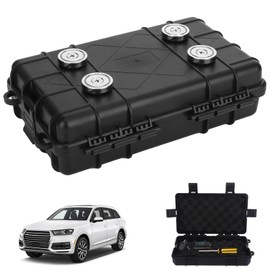 Magnetic Key Holder Box Under Car, Upgraded Magnetic Storage Box for Hide a Key Outside, Waterproof Key Hider Outdoor, Concealed Storage Case Under Trackers, 7.48" x 4.33" x 1.97", Black