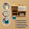 Miettebechio 1/12 Miniature Dollhouse Bathroom Set Sink Cabinet Furniture