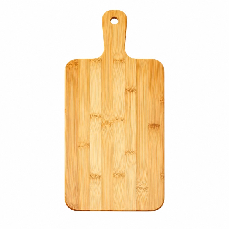 Bamboo Cutting Board for Kitchen Prep – Built-In Handle with