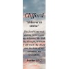 Clifford "Believer in Christ" Keepsake Name Meaning Bookmark w/ Verse