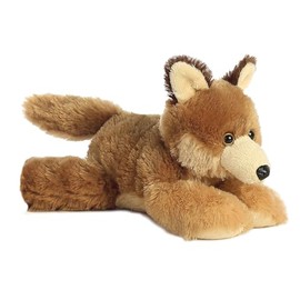 Aurora® Adorable Mini Flopsie™ Clever Coyote™ Stuffed Animal - Playful Ease - Timeless Companions - Brown 8 Inches