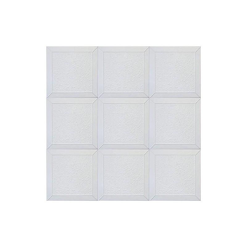 DIY Styrofoam Glue Up Ceiling Tiles White 20x20 R27W Pack