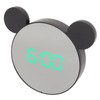 Mirror Alarm Clock 2 Level Brightness Adjustment Ear Design LED