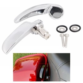 Unbranded Chrome Saddlebag Lid Lifter Latch Lever For Harley Street Glide FLHX Road King