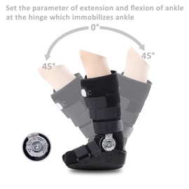 kefit Air Cam Walker Fracture Boot, Walking Boot for Sprained Ankle, Stress Fracture, Broken Foot. Orthopedic Boot (L:Foot Length 10.8-11.5Inch)