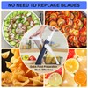 Mandoline Slicer/Veggie chopper for Kitchen &Safe Vegetable Chopper & Adjustable