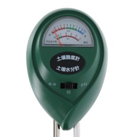Takagi Simple Soil pH Meter with Moisture Measurement Function, 2-Way for Vegetable Cultivation Management, Measures Soil pH and Soil Moisture