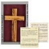 Wooden cross made from olive wood