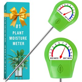 Craft911 GROWIT Plant Moisture Meter Houseplants - Accurate Plant Water Meter for Indoor Plants Soil Moisture Meter Stocking Stuffers Gift for Mom Dad Adults - No Battery Needed