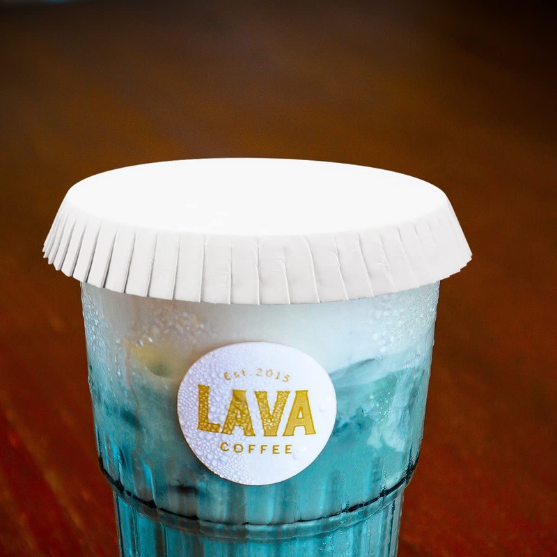 FERCAISH Disposable Paper Recycled Drinking Lids Coffee Hot Cups Lids
