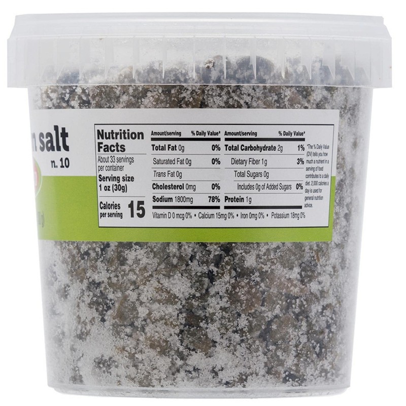 FRATELLI D'AMICO Capers in Salt, Size #10, Italian Salted Capers,