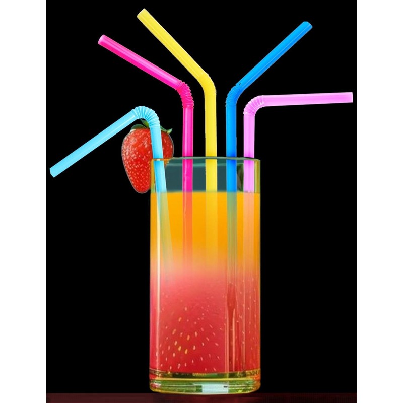 SYLVA Plant-Based Drinking Straws – Multi-Coloured, Durable Drinking Straws for