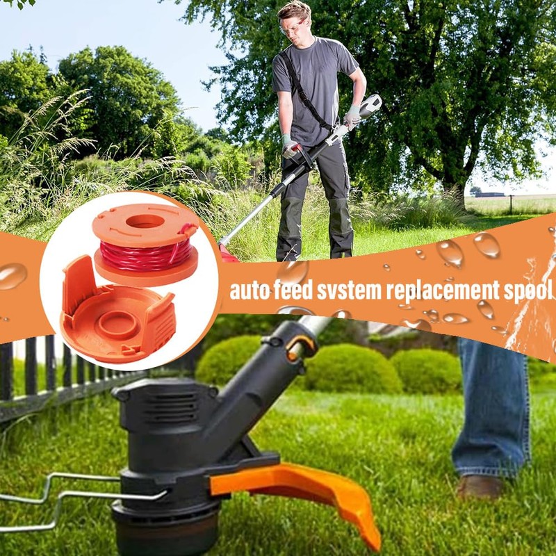 5 PCS Worx Strimmer Spool Replacement for WG151/WG163E Series/WA0004-0.065" (1.65mm)