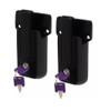 2- Keyed Alike Black Locking Cargo Trailer Fits Cambar Door