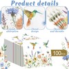 Janlaugh 100 Pack Summer Spring Wildflower Cocktail Napkins Disposable Floral