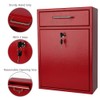 KYODOLED Steel Key Lock Mail Boxes Outdoor, Locking Wall Mount