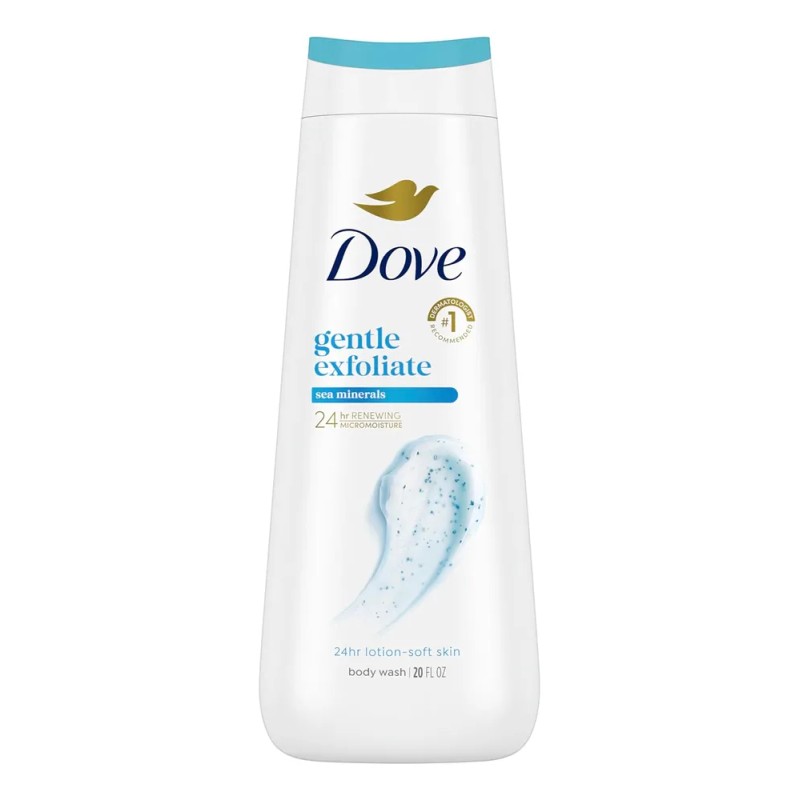 Dove Body Wash Jabón Corporal Exfoliante Con Minerales 591ml
