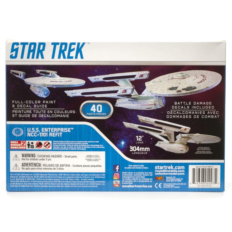 Polar Lights POL974 1:1000 U.S.S. Enterprise NCC-1701-Refit-Wrath of Khan Edition