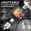 Digital Torque Adapter, Digital Torque Wrench 1/2”340Nm with Adapters 1/4"