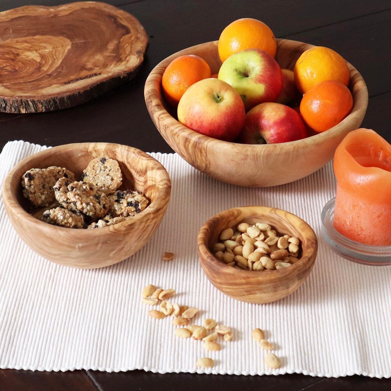 NATUREHOME Olive Wood Bowl 16 cm