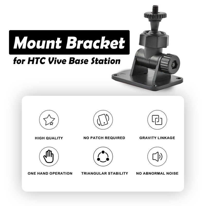 Wall Mount 1/4 Screw Mini Bracket for HTC Vive/Valve Index/Vive