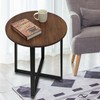 JIANZHUO Round Metal Coffee Table Legs,28 Inch Black Iron Dining