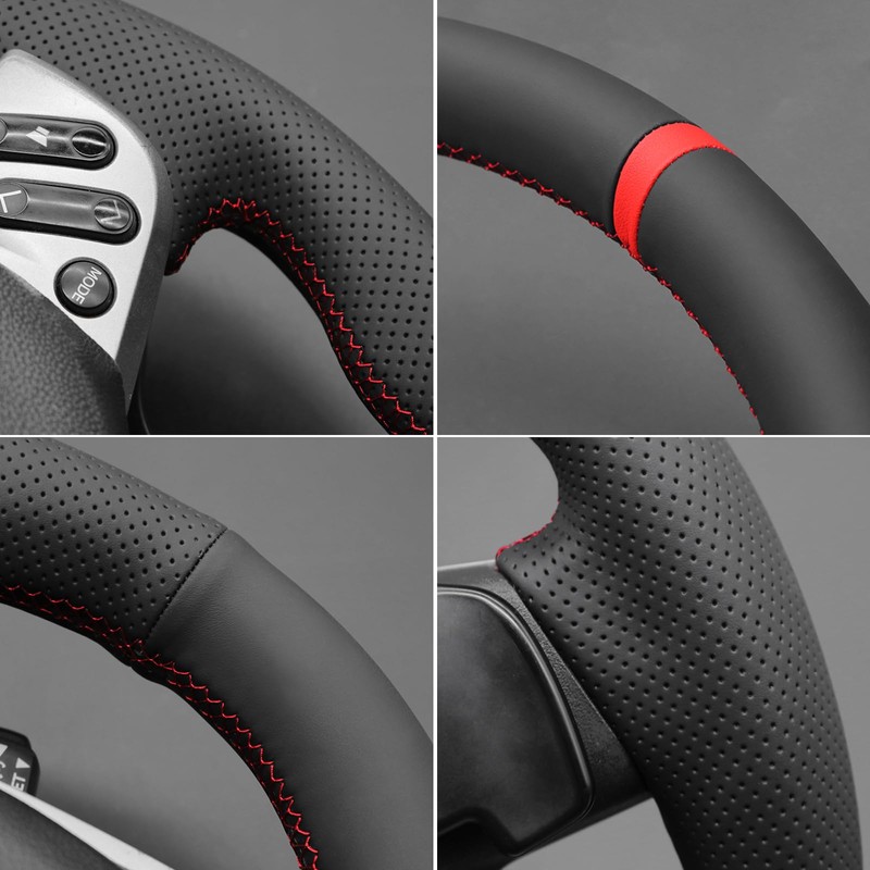 MEWANT DIY Stitching Car Steering Wheel Cover Wrap for Scion