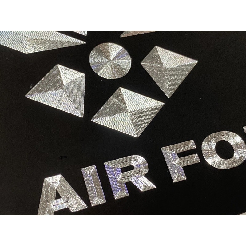 Diamond Etched Products Engraved US AIR FORCE Car Tag Diamond