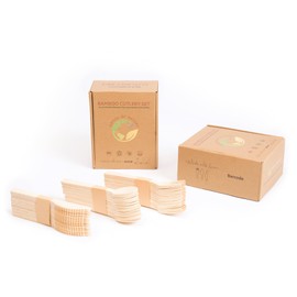 Goods of Nature Bamboo Disposable Cutlery - 150 Piece Set, Eco-Friendly & Sustainable, Perfect for Parties, Events, and Daily Use