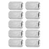 10Pcs M8 Tuerca de varilla larga Tuerca de acoplamiento hexagonal