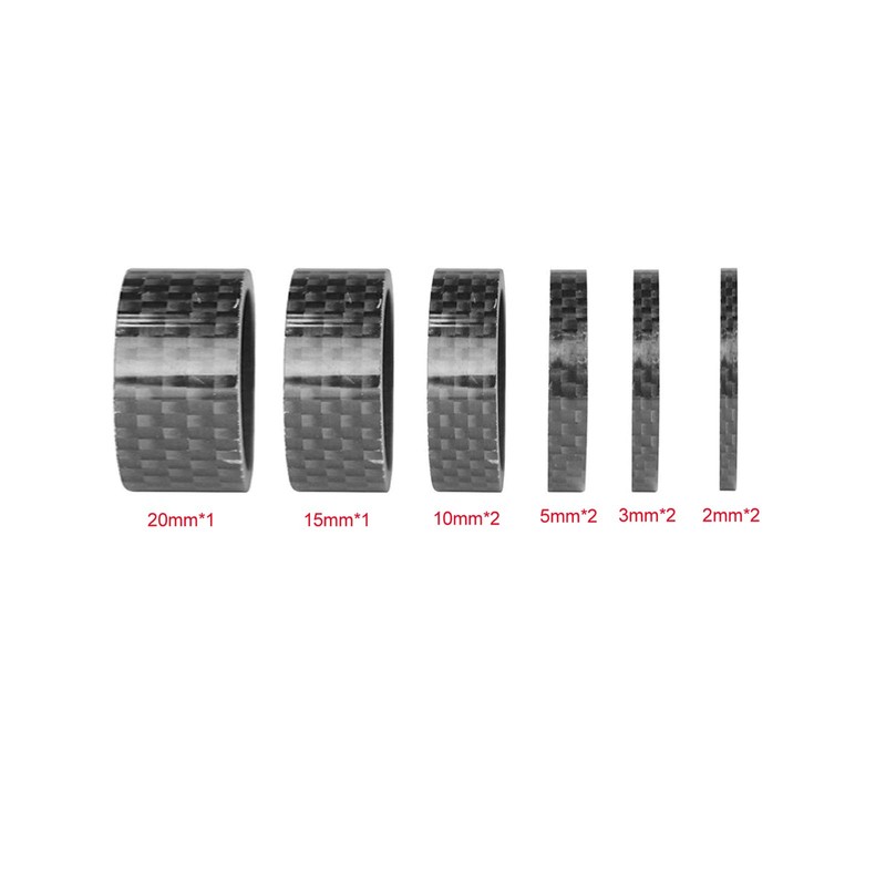PLATT Headset Spacer Full Carbon 3K Matte Diameter 10 Pcs