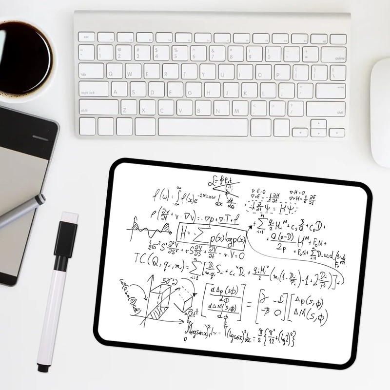 Pack of 2 Mini Whiteboard 30 x 21 cm, Magnetic