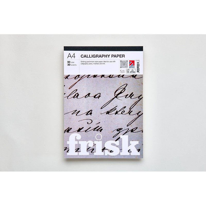 Frisk A4 Calligraphy Paper Pad, Parchment