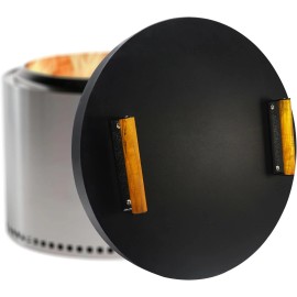 FEBTECH 20 inch Round Firepit Lid - Perfect Fit for 19.5" Smokeless Fire Pits