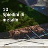 Amig - 10 Spiedini Metallo per Barbecue Fireplus | Spiedini