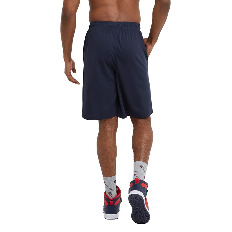 Champion Short De Entrenamiento, Pantalones Cortos Hombre, NAVY, XL