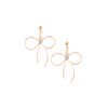 Threading Hand Twist Ribbon Earrings Gold (e0096p – G)
