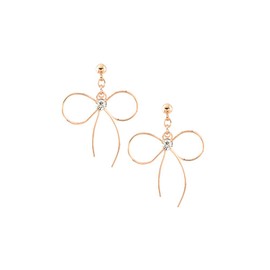 Threading Hand Twist Ribbon Earrings Gold (e0096p – G)