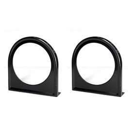 HHZL Single Gauge Pod Mounting Panel Bracket Holder, 2 Inch 52mm Gauge Pod Mount with Single Hole, Metal Meter Gauges Pillar Mount Pods Holder Bracket, Universal Vehicle's Dashboard Accessories（2PCS）