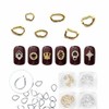 Nail Art Frame Parts Metal Studs Nail Studs 38 Types (W8F91C1) / 네일아트 프레임 파츠 메탈찡 네일스터드 38종 (W8F91C1)