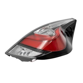 Tail light Assembly For 2018 2019 Toyota Prius C Halogen Brake Lamps 8156152D60, 8155152D61 Direct Replacement Black Housing Left Driver and Right Passager Side Assembly (RH)