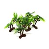 Mini Plastic Artificial Palms Trees 6PC