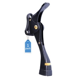 Gotega Door Stopper, 2 Packs Kickdown Door Stop with One Touch Adjustable Height and Rubber Tip 4 Inches, Heavy Duty Door Stops, Door Holder, Bottom of Door - Black