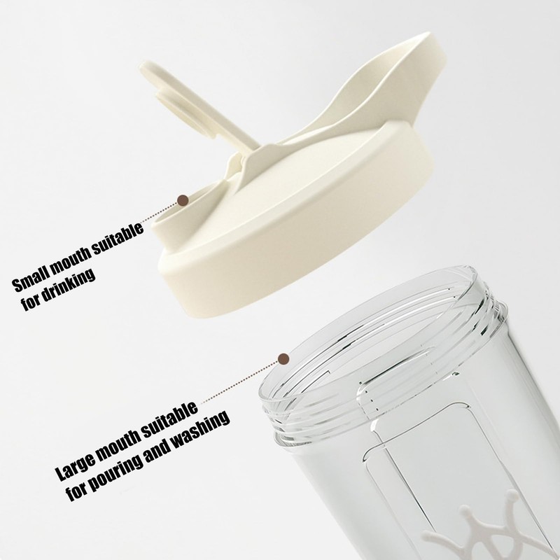 Protein Shaker Bottle - 450ml Leak-Proof Portable Blender | Travel