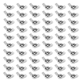 QIMEI-SHOP Wing Nut M6 Wing Nuts Stainless Steel 304 Wing Screws Wing Nut Metric Thread for Hardware DIY DIY Pack of 80