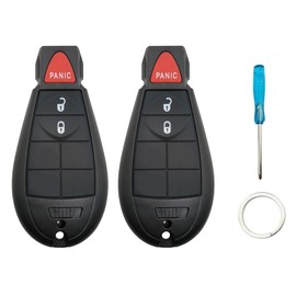 Key Fob Shell Replacement fit for Dodge Ram 1500 2013 2014 2015 2016 2017 2018 2019 2020 2021, for Dodge Ram 2013-2018 2500 3500 4500 5500 Keyless Entry Remote Car Key Fob Case (3 Buttons, 1)
