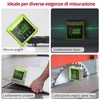 XUNTOP 4x90° Inclinometro Digitale con Laser Verde Precisione ±0,1°/ 0,2°