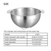 18/8 Stainless Steel Microwell Colander, 2.5QT Large Capacity with Handle