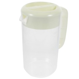 UPKOCH 2.5L Large Pitcher with Lid, Lightweight Water Jug, Beverage Kettle for Hot and Cold Drinks, Anti-Scratch and Impact-Resistant, Clear Non-Spill, Light Green